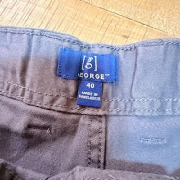 George Cargo Shorts Men’s 40 Gray 10” Inseam At The Knee NWT - Picture 8 of 11